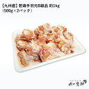 国産 ・ 九州産 若鶏手羽元B級品 約1kg 500g × 2パック とり肉 訳あり ワケあり キズ有り 冷凍 テバ 手羽もと