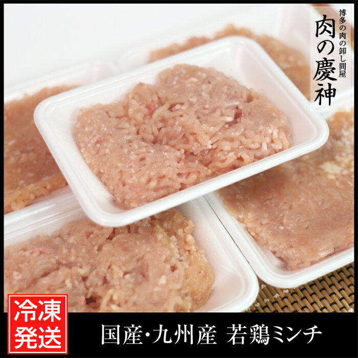 【国産・九州産】 若鶏ミンチ 1kg（500g×2パック） ひき肉 挽肉 鶏肉 お取り寄せ お取り寄せグルメ