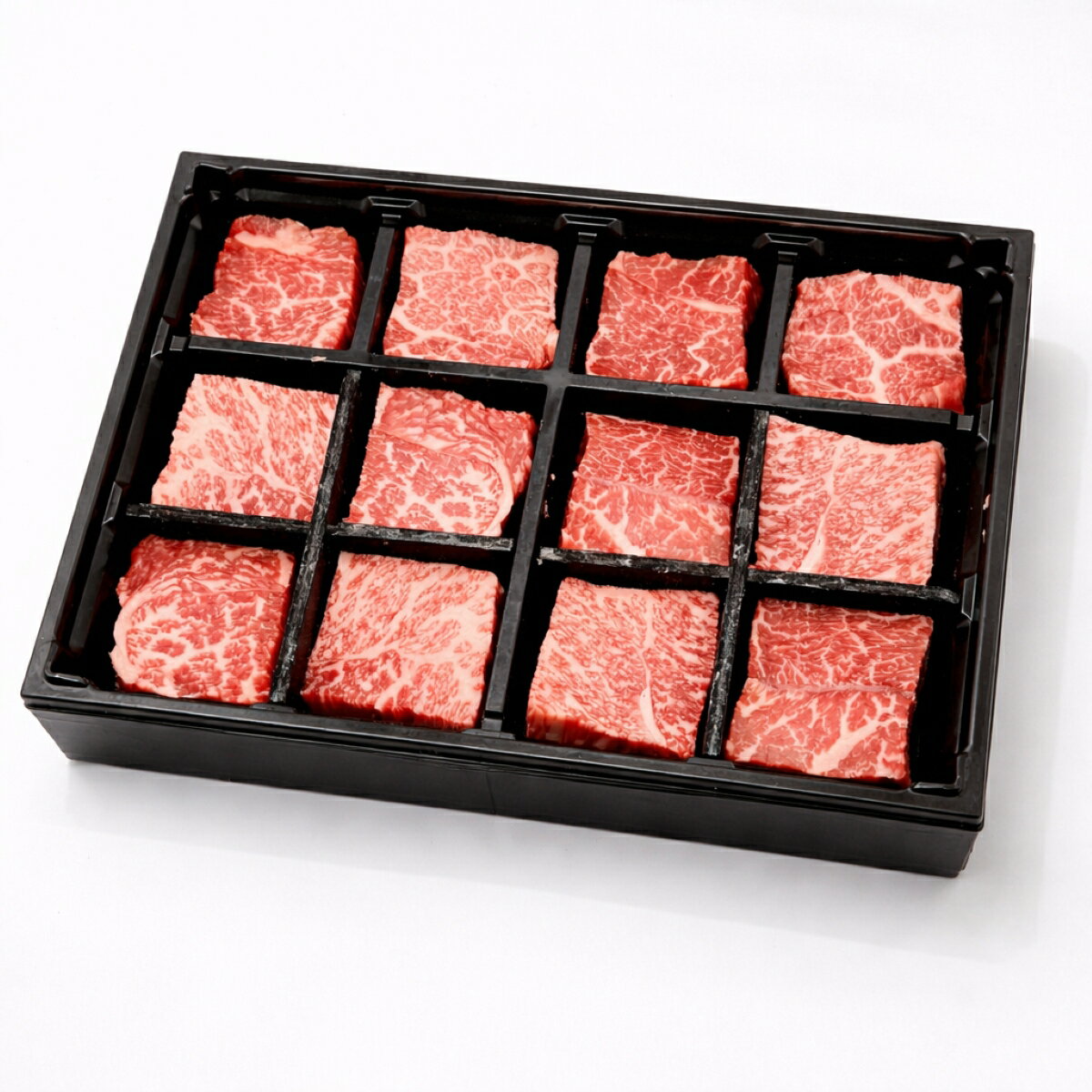 Rakuten - 【送料無料】九州産 黒毛和牛 A4 等級以上 赤身 モモ ミニステーキ 240g 12個入り ギフトボックス 希少部位 イチボ ランプ 和牛 国産 牛肉 お取り寄せ 贈り物 御祝