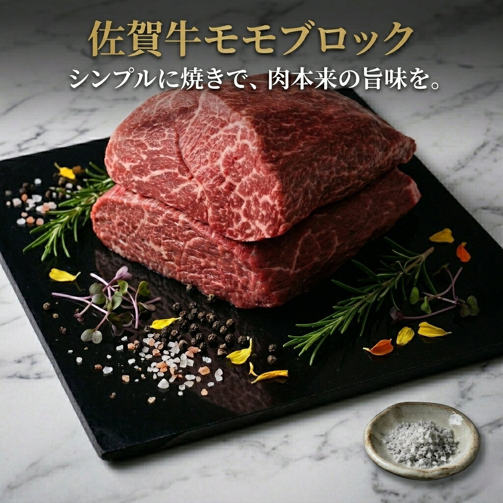 【送料無料】A4ランク以上 佐賀牛モモブロック（ローストビーフ 用 等）約300g/p・500g/p 国産 和牛 冷凍 BBQ 煮込み カレー シチュー に 送料無料 ※北海道 ・ 沖縄のぞく keishin-meat-10000721 肉の慶神 パッケージ画像