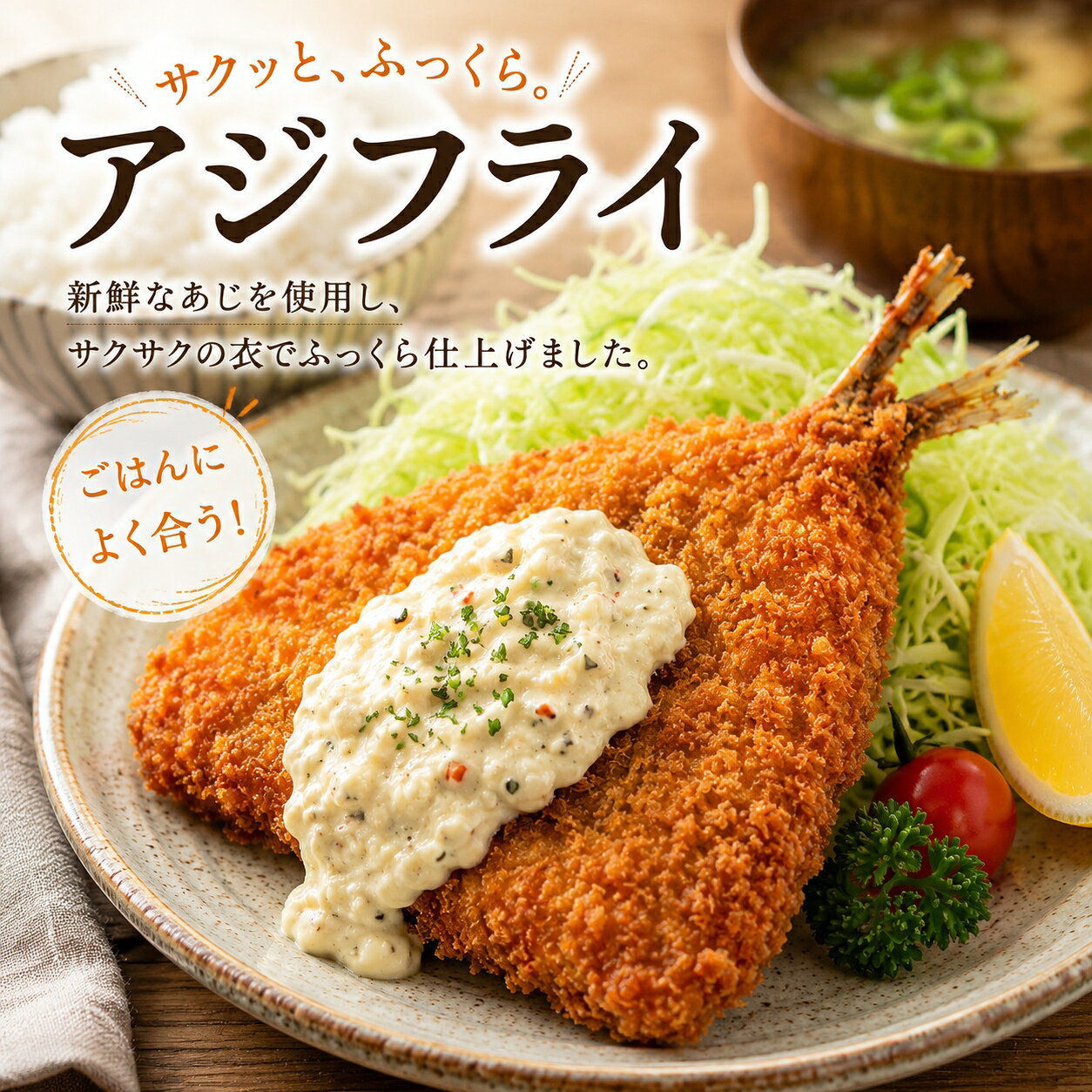 プロの味をご家庭で 黄金色の衣が美味しい アジフライ 10枚入り 冷凍食品 時短ごはん 魚料理