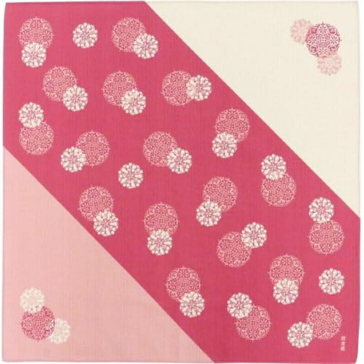 濱文様 小布 夢花小紋 ピンク 約50cm×50cm 日本製 01138