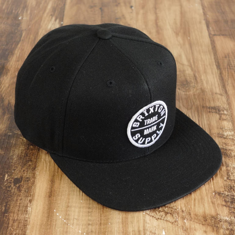 ブリクストン BRIXTON 6パネル フラットキャップ スナップバック ブラック OATH III SNAPBACK カジュアル