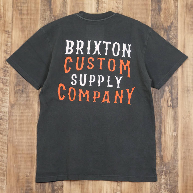 ブリクストン BRIXTON WHEATON Tシャツ メンズ 半袖 クルーネック 綿100％ ウォッシュ加工