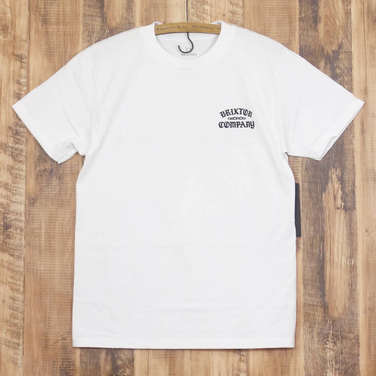 ブリクストン BRIXTON CHAINS S/S STD T-Shirt メンズ 半袖 Tシャツ クルーネック ホワイト