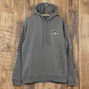 BRIXTON ブリクストン プルオーバー パーカー メンズ CREST FLEECE HOOD グレー