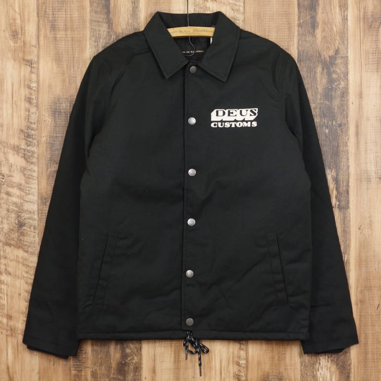 デウスエクスマキナ コーチジャケット メンズ ブラック Deus Ex Machina AMPED COACH JACKET