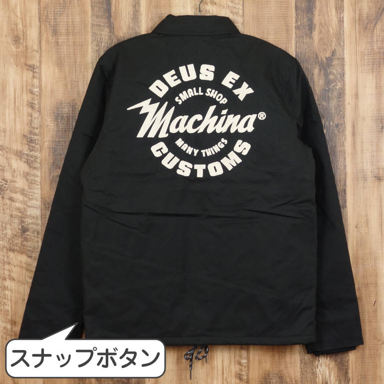 デウスエクスマキナ コーチジャケット メンズ ブラック Deus Ex Machina AMPED COACH JACKET