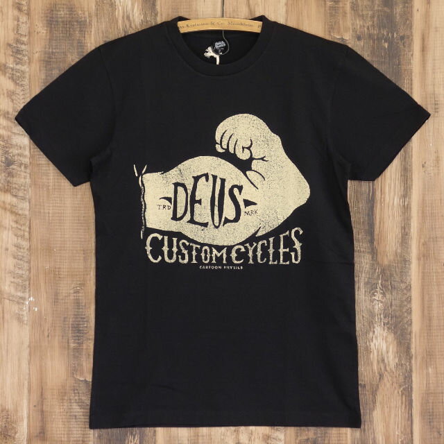 デウスエクスマキナ Tシャツ メンズ ブラック Deus Ex Machina SPINACH TEE