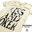 HALFMAN ハーフマン KISS AND JOKER レディース Tシャツ