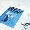 HALFMAN ハーフマン EVER BLUE メンズ Tシャツ 白