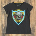 HTC エイチティーシー ガンズ・アンド・ローゼズ Tシャツ レディース ROCK VINTAGE T-SHIRT