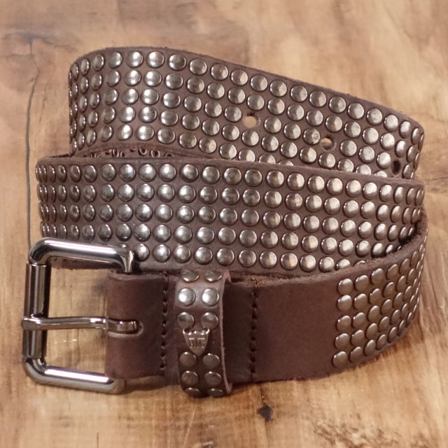 スタッズベルト HTC エイチティーシー 5000 STUDS BELT メンズ ベルト ブラウン