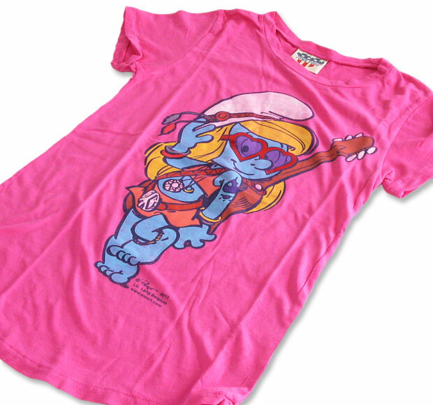 【クリックポスト発送】 JUNK FOOD ジャンクフード Smurfette スマーフェット キッズ Tシャツ 6~7歳