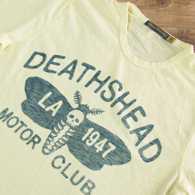 ジョンソンモータース Tシャツ メンズ アイボリー Johnson Motors DEATHSHEAD