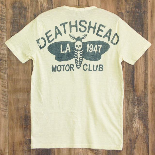 ジョンソンモータース Tシャツ メンズ アイボリー Johnson Motors DEATHSHEAD