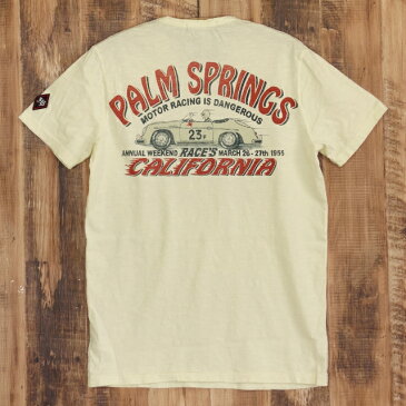 ジョンソンモータース メンズ Tシャツ Johnson Motors PALM SPRINGS ポルシェ356