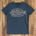 ジョンソンモータース Tシャツ メンズ ネイビー Johnson Motors PALACE FISH