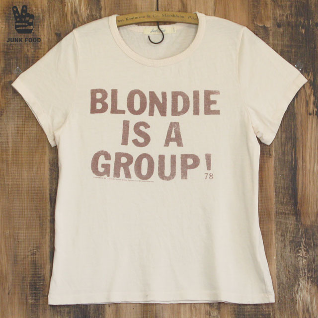 JUNK FOOD ジャンクフード Blondie is a Group ブロンディー レディース Tシャツ