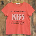 JUNK FOOD ジャンクフード KISS Detroit Live 1996 レディース Tシャツ