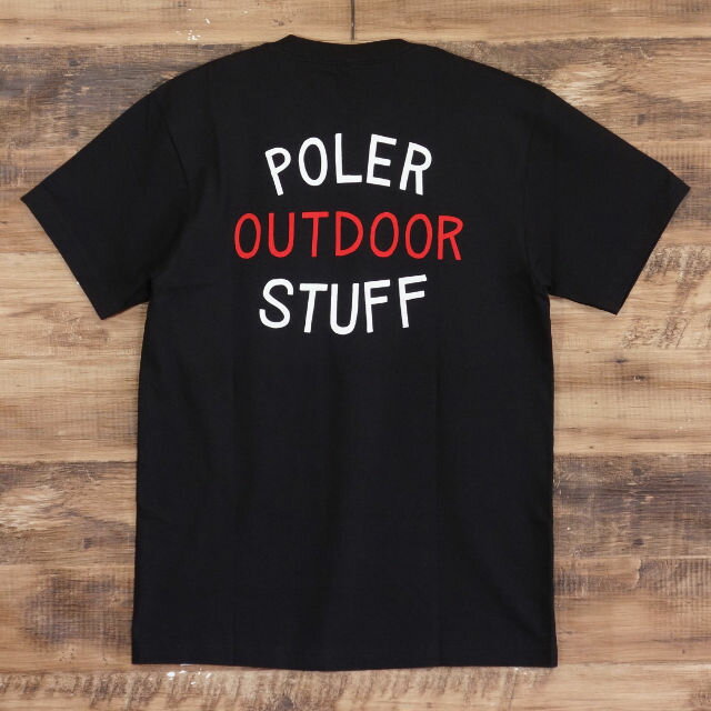 POLER ポーラー 丸胴 Tシャツ メンズ STAMP TEE ブラック