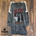 TRUNK LTD AC/DC レディース ロングTシャツ