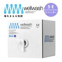 wellwash 海をまもる洗剤 洗濯用 5L ボックス ラベンダー 洗濯洗剤 中性 敏感肌 天然由来 save the ocean 微香