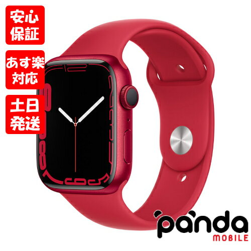 【あす楽 土日 祝日発送 店舗受取可】新品未開封品【Nランク】Apple Watch Series 7 GPSモデル 45mm MKN93J/A レッドアルミニウムケース/ PRODUCT REDスポーツバンド A2474 送料無料 454999525…