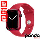 【9日20時からポイントUP お買い物マラソン あす楽発送】新品未開封品【Nランク】Apple Watch Series 7 GPSモデル 45mm MKN93J/A レッドアルミニウムケース/(PRODUCT)REDスポーツバンド A2474 送料無料 4549995257953