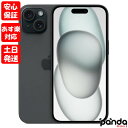 【あす楽 土日 祝日発送 店舗受取可】新品未開封品【Nランク】国内Appleストア版SIMフリー iPhone15 128GB ブラック MTMH3J/A A3089 4549995430394【 docomo au SoftBank UQ Ymobile 楽天モバイル 対応】