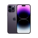 【中古・超美品・ほぼ新品・本体のみ】APPLE iPhone14 Pro MAX 128GB ディープパープル MQ993J/A 【日曜日以外即日発送】【送料無...