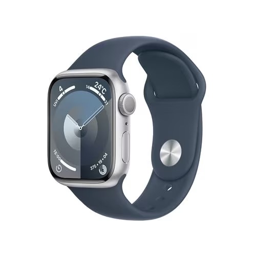 【あす楽】【新品未使用】Apple Watch Series 9 GPSモデル 41mm MR913J/A [シルバー/ストームブルースポーツバンド M/L]【即日発送、土、祝日発送】【送料無料※沖縄を除く】【不正利用防止のため、配達時転送不可】