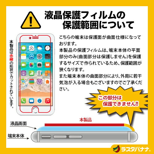 ラスタバナナ iPhone SE3 SE2 第3世代 第2世代 iPhone8 iPhone7 iPhone6s 共用 フィルム 平面保護 ブルーライトカット 反射防止 アイフォン 液晶保護フィルム Y856IP7SA