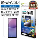 Xperia10 V SO-52D SOG11 Xperia10 VI SO-52E SOG14 ガラスフィルム 全面保護 ブルーライトカット 高光沢 高透明 クリア ホコリ防止 0.33mm 硬度10H 貼り付けガイド エクスペリア 保護フィルム GE3847XP105 ラスタバナナ