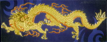 ～Japanese　Style～金蒔絵シール(金龍-大-左)