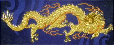 ～Japanese　Style～金蒔絵シール(金龍-大-右)