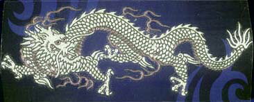 ～Japanese　Style～金蒔絵シール(銀龍-大-左)