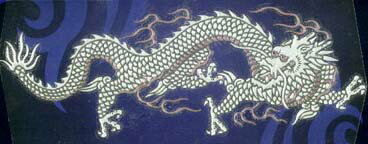 ～Japanese　Style～金蒔絵シール(銀龍-大-右)
