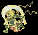 ～Japanese　Style～金蒔絵シール(風神)