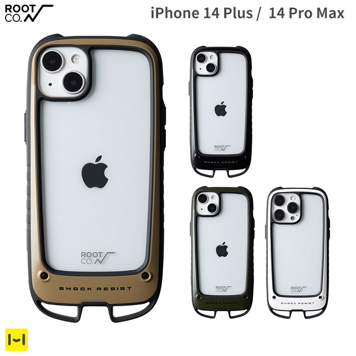 iPhone14Plus iPhone14ProMax ROOT CO. GRAVITY Shock Resist Case Hold. 【 スマホケース iphoneケース iPhone ケース アイフォンケース ルート ブランド アウトドア 耐衝撃 丈夫 軽量 カラビナループ 】