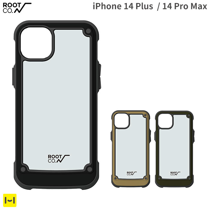 iPhone14Plus iPhone14ProMax ROOT CO. GRAVITY Shock Resist Tough & Basic Case. 