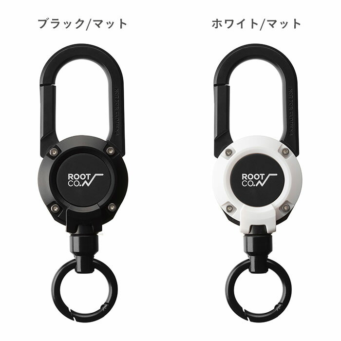 ROOT CO. GRAVITY MAGREEL 360 マグネット カラビナ リール【 リール キーホルダー ブランド ルートコー ブラック ホワイト カーキ ブルー レッド イエロ コヨーテ マット カラー 黒 白 登山 コードリール アウトドア ミリタリー キーリング リールストラップ 釣り 】 2