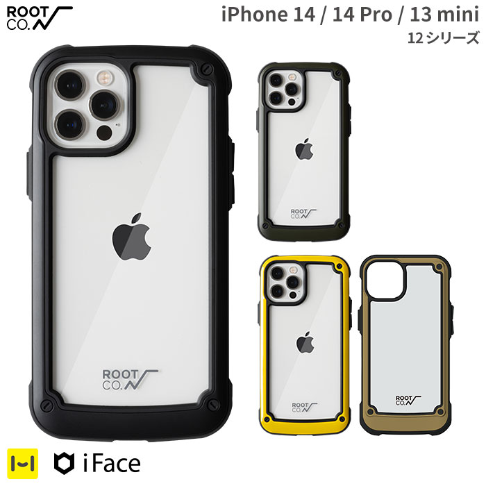 iPhone14 ケース iPhone14Pro iPhone13mini iPhone12 iPhone12mini iPhone12Pro ROOT CO. GRAVITY Shock Resist Tough & Basic Case. 【 ルートコー アイフォン ブラック ホワイト カーキ レッド イエロー ケース カバー 耐衝撃 ハード ケース ケース アウトドア 】