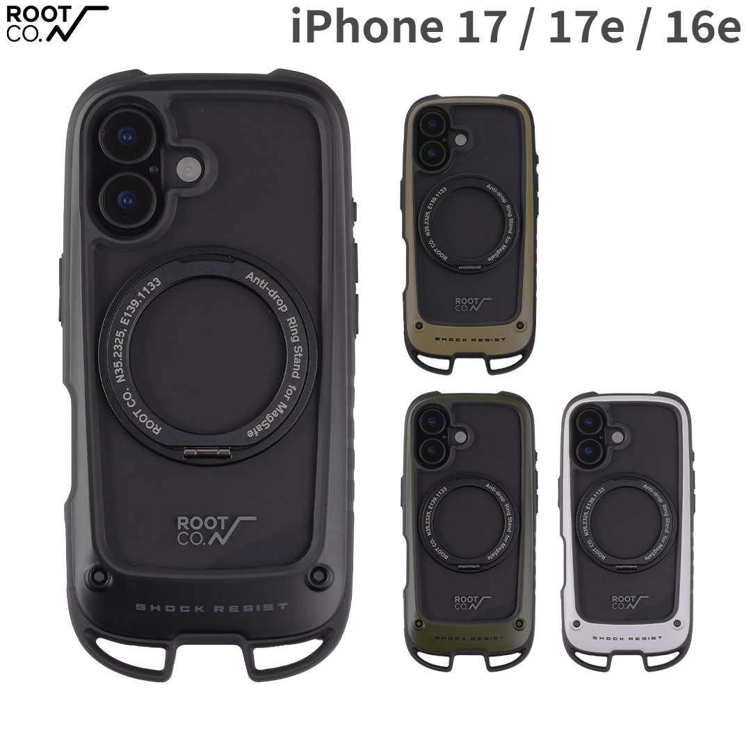 [iPhone 17専用]ROOT CO. GRAVITY Shock Resist Case Hold Plus.【スマホアクセサリーグッズ Hamee】