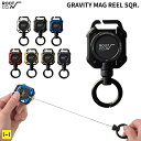 ROOT CO . ルートコー リール キーホルダー GRAVITY MAG REEL マグリール SQR . スクエア ナイロンベルト付き【 マグネット 着脱...