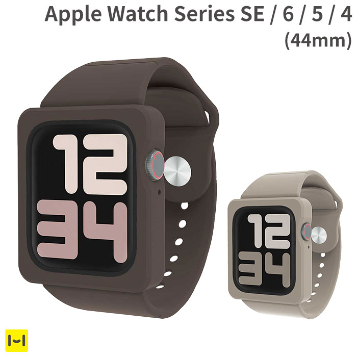 apple watch ケース バンド 一体型 シリコン SE 6 5 4 44mm EYLE TILE【 Apple アップル applewatch アップルウォッチ アクセサリー ベルト ケース カバー 保護 スクエア型 衝撃吸収 耐衝撃 】