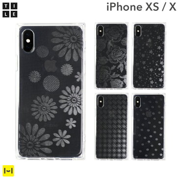 iPhonexs iPhonex カバー EYLE スクエア型 iPhoneケース TILE TPU ソフトシリーズ【 スマホケース 携帯ケース 四角 アイフォンxs テンエス アイフォンx 透明 クリアケース スクエア型 スクエア おしゃれ iphone アイフォン xs x ケース カバー iphoneケース スマホカバー 】