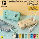 humor ユーモア handy Plus AC USB type C 充電器 充電タップ AC USB 電源タップ 