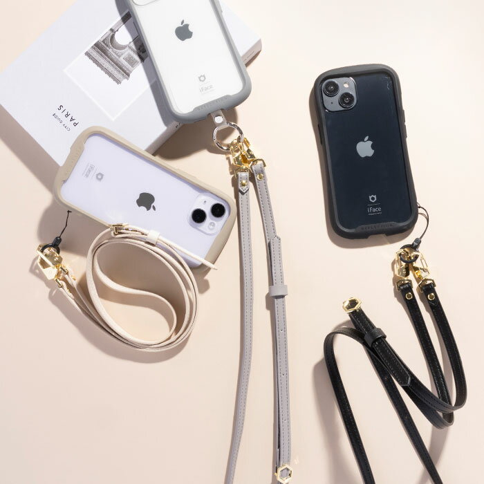 iFace 公式 iFace Hang and ショルダーストラップ PUレザー レザー調 単品 【 アイ...
