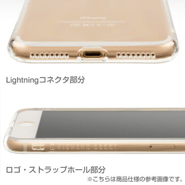 iPhone8 iPhone7 ケース Highend Berry オリジナルソフトTPU ストラップホール付き クリア【 スマホケース iPhone 7 アイフォン7 透明 iPhoneケース 】